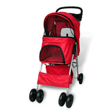 Vidaxl wandelwagen voor hond rood - afbeelding 3
