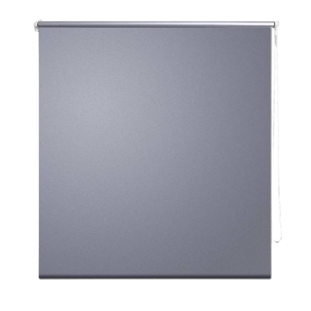 Vidaxl rolgordijn verduisterend 124,4 x 230 cm stofbreedte 120 cm grijs
