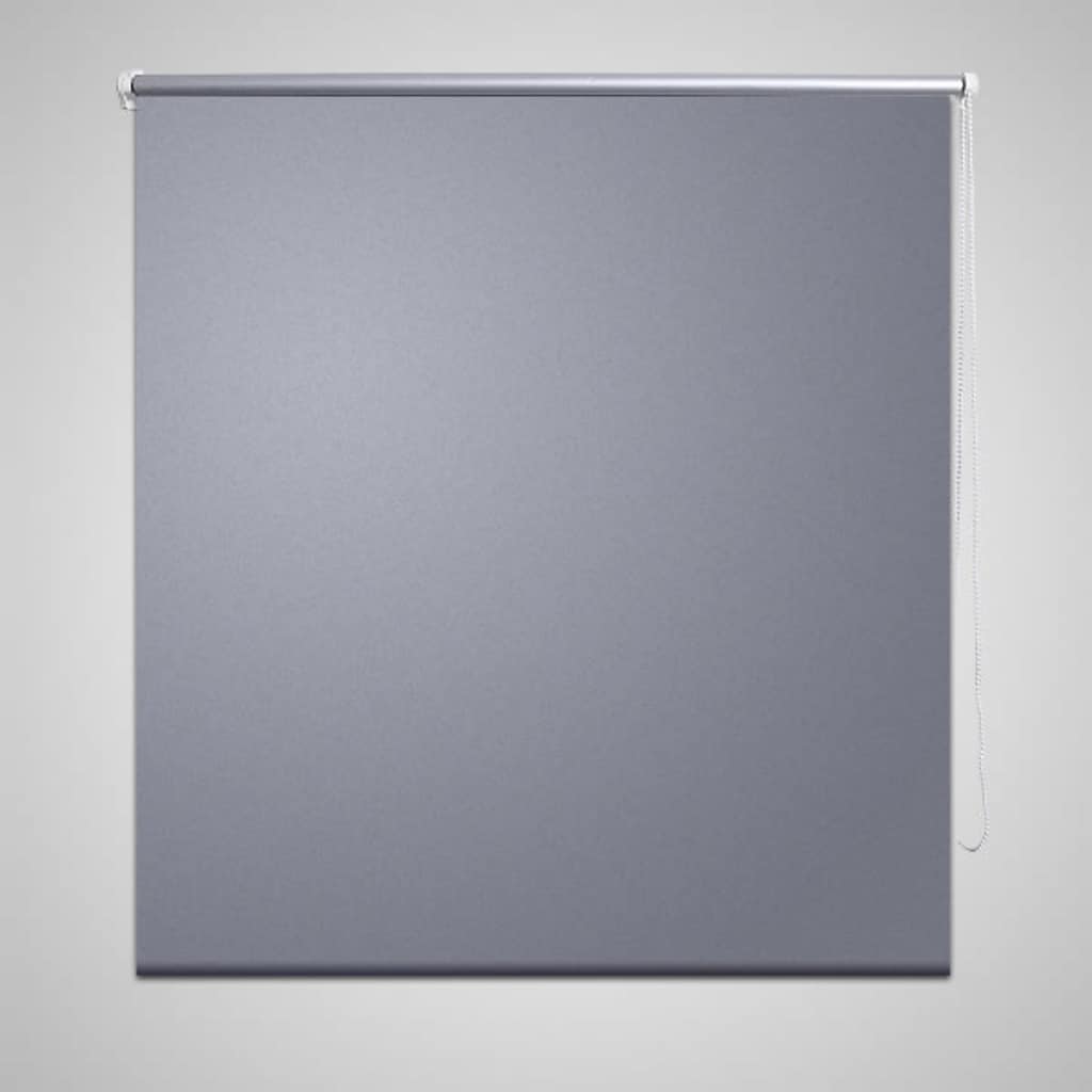 Vidaxl rolgordijn verduisterend 124,4 x 230 cm stofbreedte 120 cm grijs