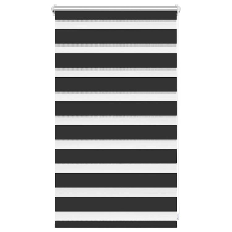 Vidaxl zebra rolgordijn 50,9x100 cm stofbreedte 46,7 cm zwart