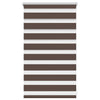 Vidaxl zebra rolgordijn 50,9x100 cm stofbreedte 46,7 cm koffiebruin