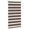 Vidaxl zebra rolgordijn 50,9x100 cm stofbreedte 46,7 cm koffiebruin