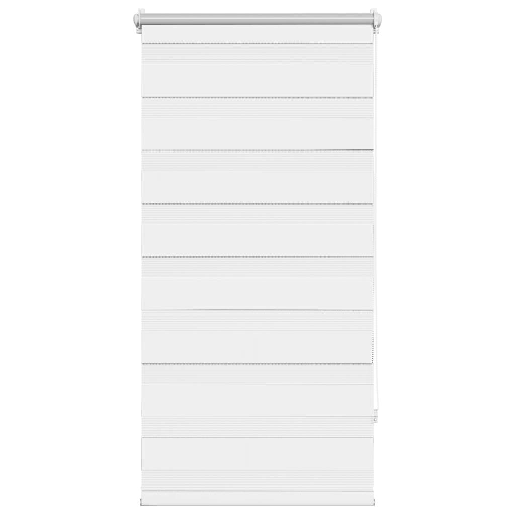 Vidaxl zebra rolgordijn 60,9 x 120 cm stofbreedte 56,7 cm wit