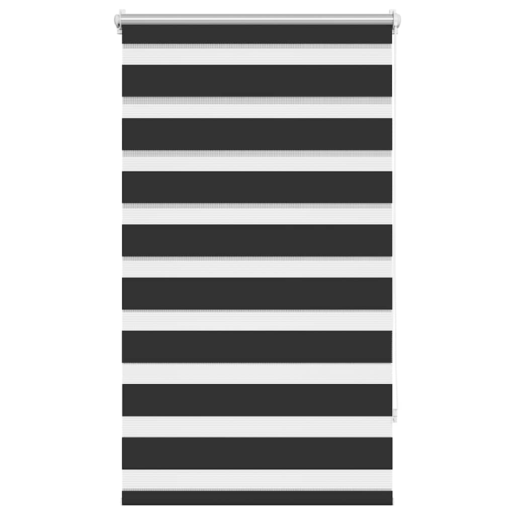 Vidaxl zebra rolgordijn 70,9 x 120 cm stofbreedte 66,7 cm zwart