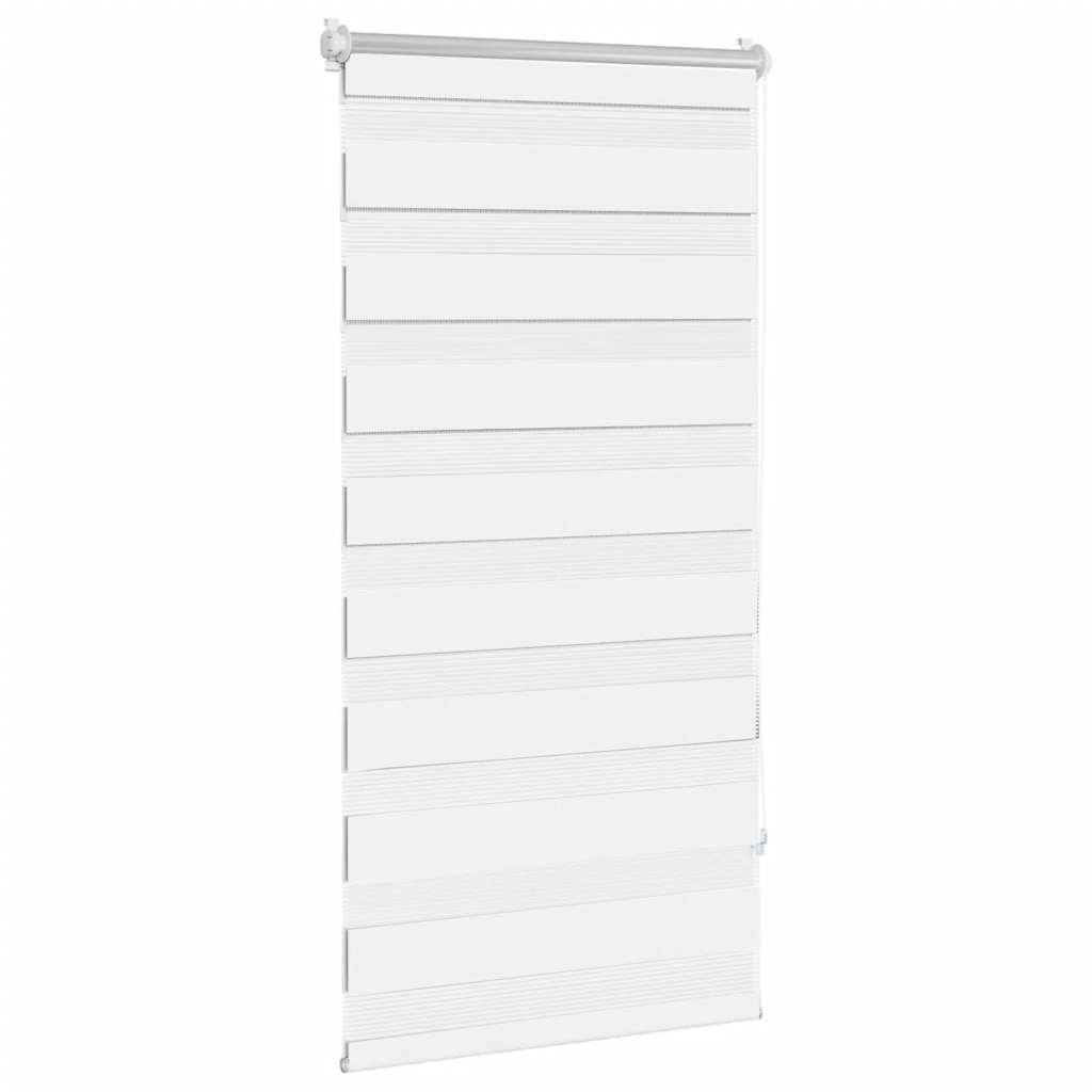 Vidaxl zebra rolgordijn 80,9 x 150 cm stofbreedte 76,7 cm wit