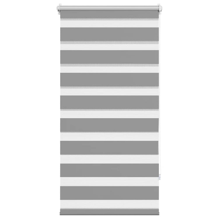 Vidaxl zebra rolgordijn 80,9 x 150 cm stofbreedte 76,7 cm grijs