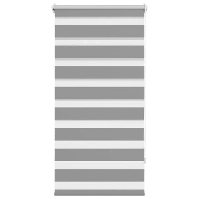 Vidaxl zebra rolgordijn 80,9 x 150 cm stofbreedte 76,7 cm grijs