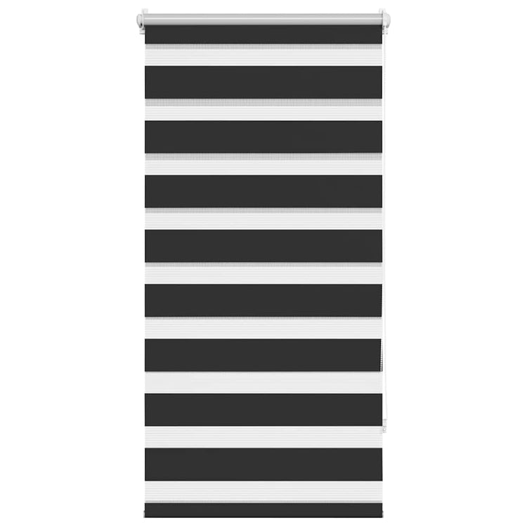 Vidaxl zebra rolgordijn 80,9 x 150 cm stofbreedte 76,7 cm zwart