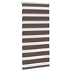 Vidaxl zebra rolgordijn 80,9 x 150 cm stofbreedte 76,7 cm koffiebruin