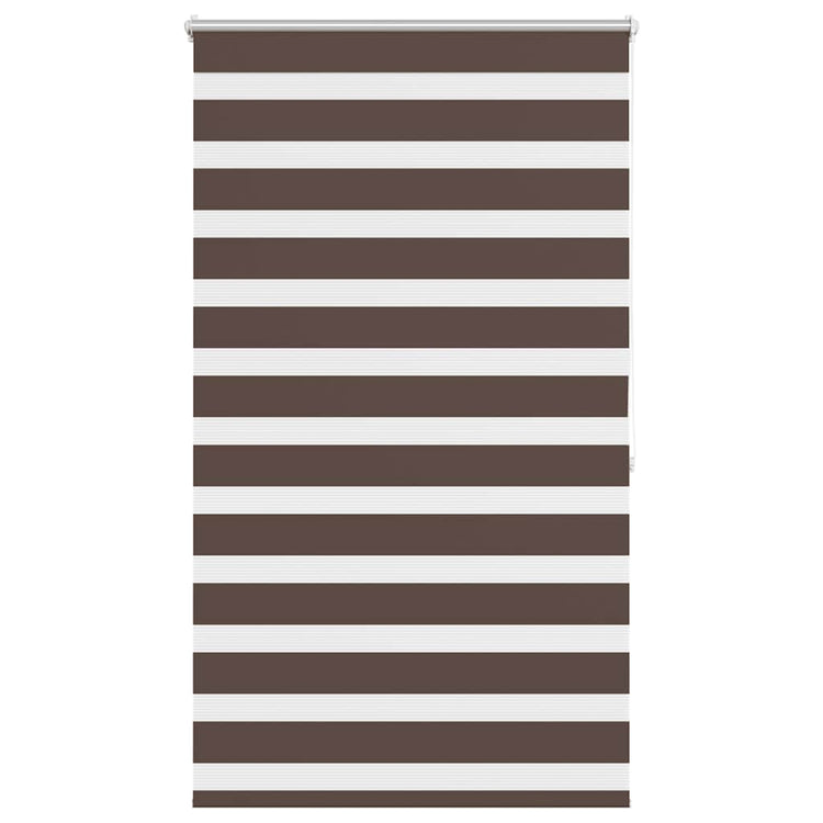 Vidaxl zebra rolgordijn 80,9 x 175 cm stofbreedte 76,7 cm koffiebruin