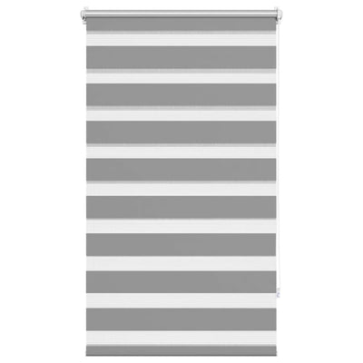 Vidaxl zebra rolgordijn 90,9 x 150 cm stofbreedte 86,7 cm grijs