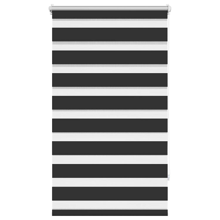 Vidaxl zebra rolgordijn 90,9 x 150 cm stofbreedte 86,7 cm zwart