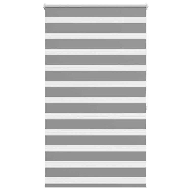Vidaxl zebra rolgordijn 100,9 x 175 cm stofbreedte 96,7 cm grijs