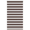 Vidaxl zebra rolgordijn 100,9 x 175 cm stofbreedte 96,7 cm koffiebruin