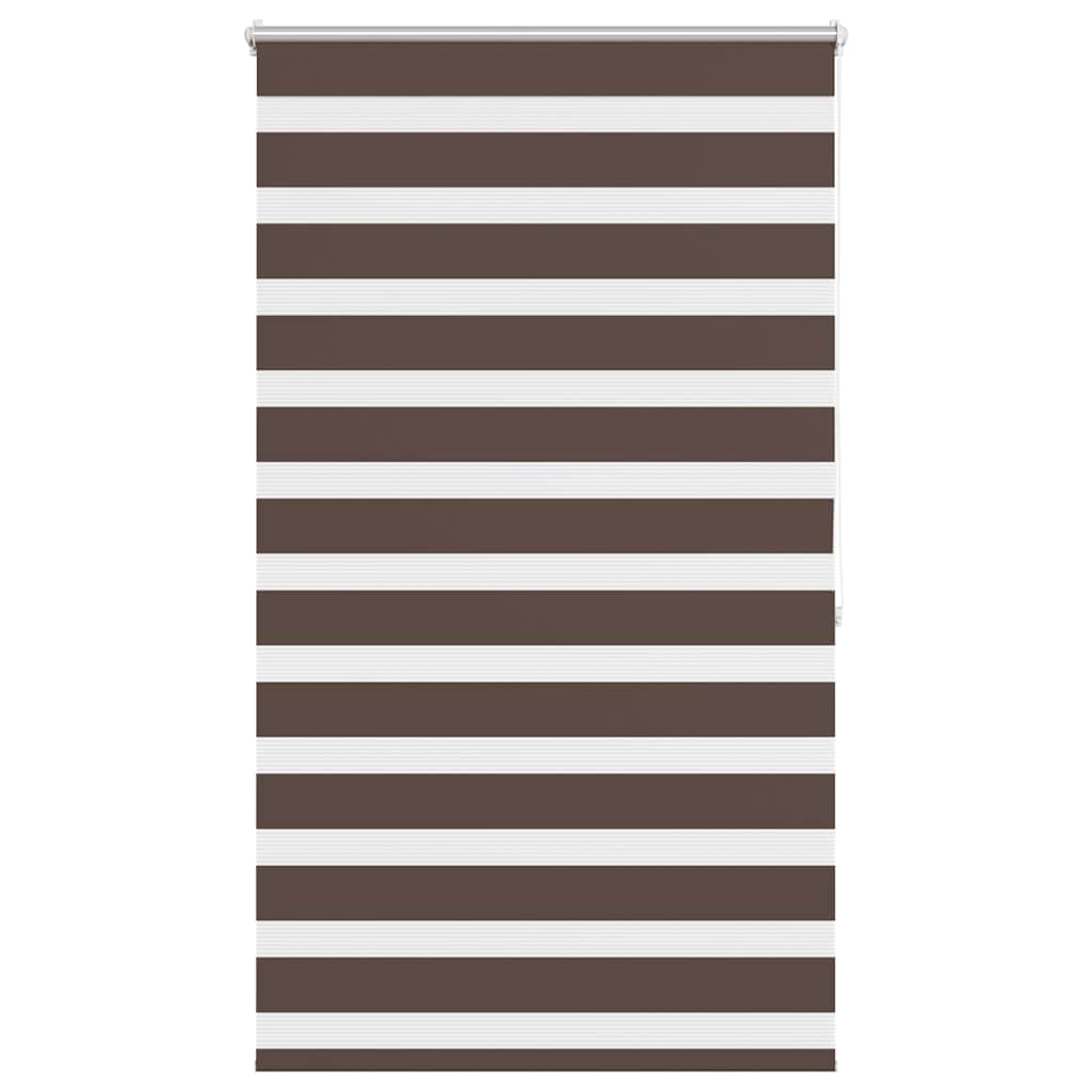 Vidaxl zebra rolgordijn 100,9 x 175 cm stofbreedte 96,7 cm koffiebruin