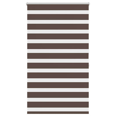 Vidaxl zebra rolgordijn 100,9 x 175 cm stofbreedte 96,7 cm koffiebruin