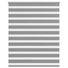 Vidaxl zebra rolgordijn 120,9 x 175 cm stofbreedte 116,7 cm grijs