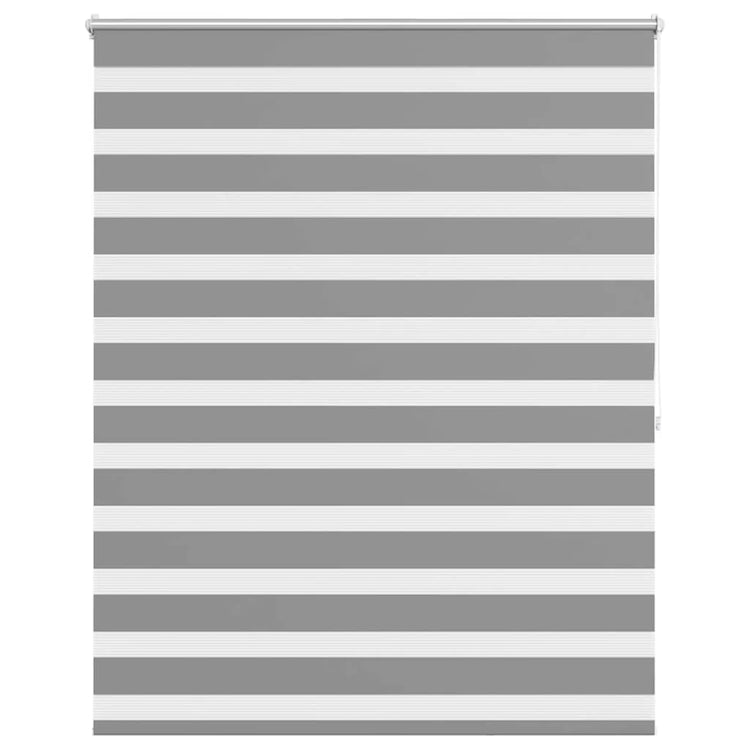 Vidaxl zebra rolgordijn 120,9 x 175 cm stofbreedte 116,7 cm grijs