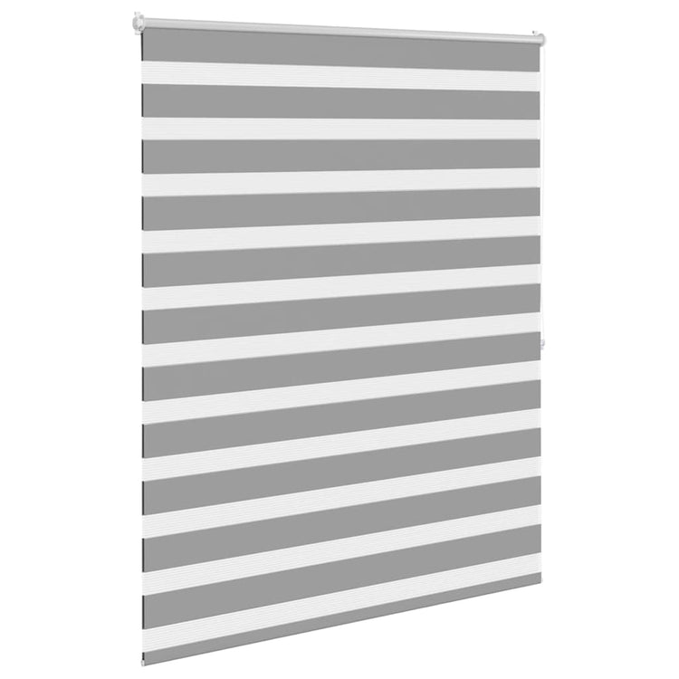 Vidaxl zebra rolgordijn 120,9 x 175 cm stofbreedte 116,7 cm grijs