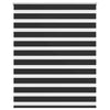 Vidaxl zebra rolgordijn 120,9 x 175 cm stofbreedte 116,7 cm zwart