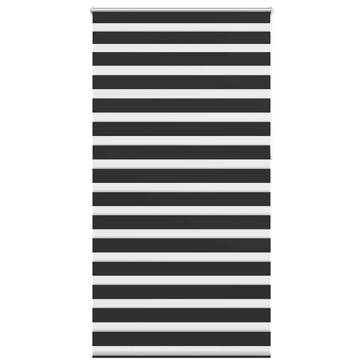 Vidaxl zebra rolgordijn 120,9 x 230 cm stofbreedte 116,7 cm zwart