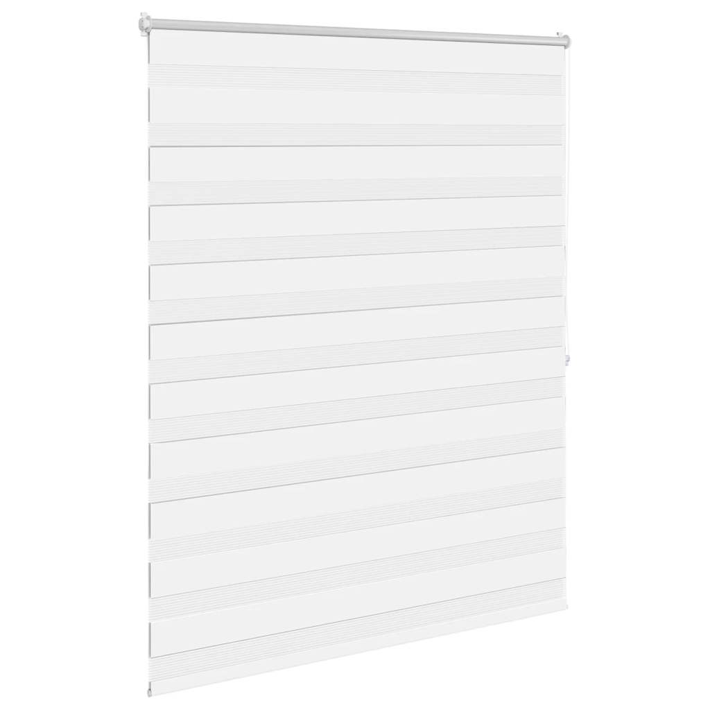Vidaxl zebra rolgordijn 140,9 x 175 cm stofbreedte 136,7 cm wit