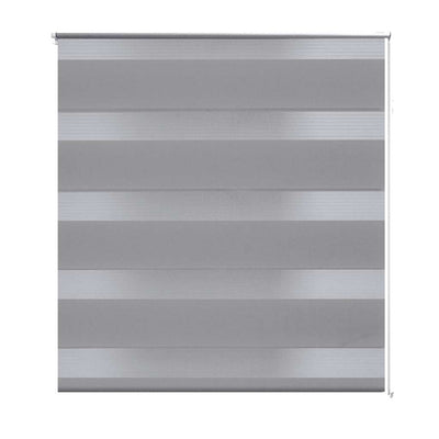 Vidaxl zebra rolgordijn 140,9 x 175 cm stofbreedte 136,7 cm grijs