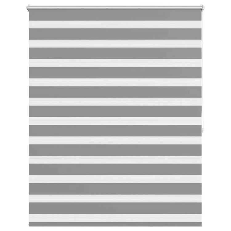 Vidaxl zebra rolgordijn 140,9 x 175 cm stofbreedte 136,7 cm grijs