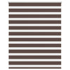 Vidaxl zebra rolgordijn 140,9 x 175 cm stofbreedte 136,7 cm koffiebruin