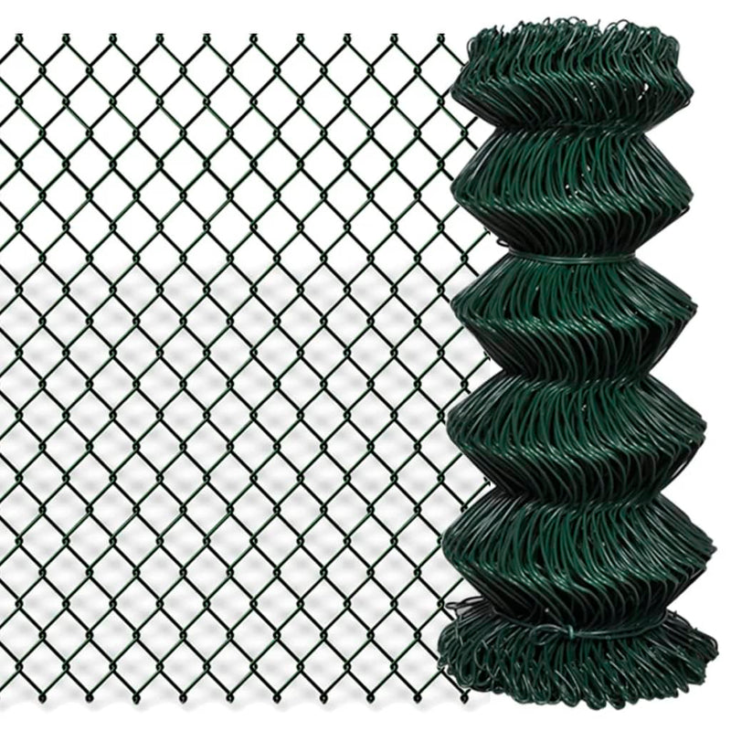 Vidaxl gaashek 0,8x15 m staal groen
