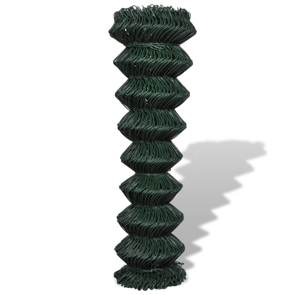 Vidaxl gaashek 1,5x15 m staal groen
