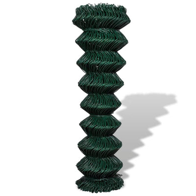 Vidaxl gaashek 1,5x15 m staal groen