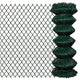 Vidaxl gaashek 1x25 m staal groen