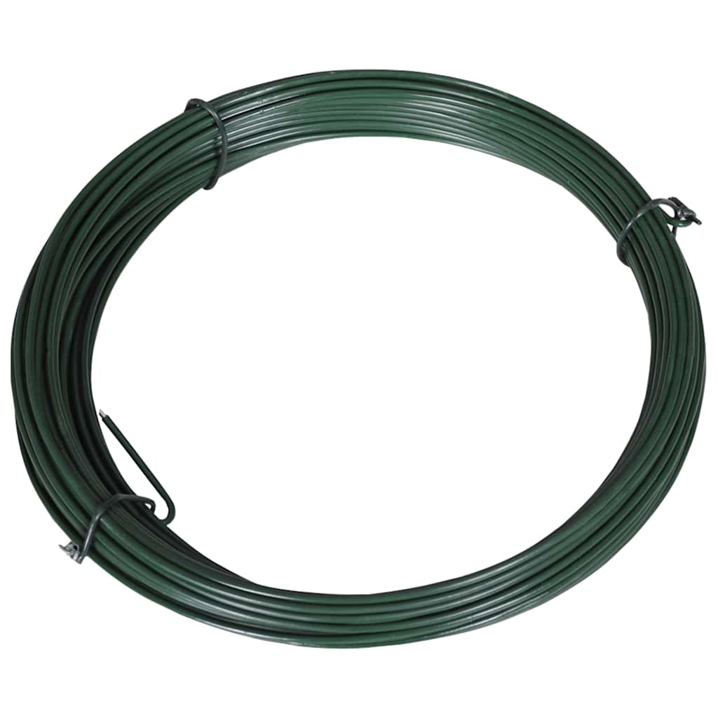 Vidaxl hekbinddraad 25 m 1,4 2 mm staal groen