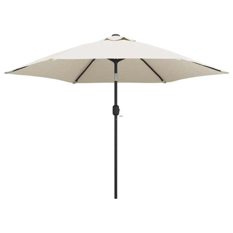 Vidaxl parasol met stalen paal 3 m zandwit