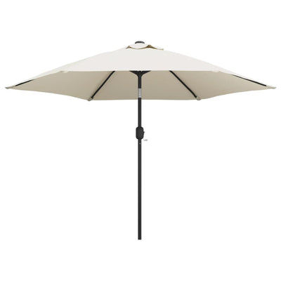 Vidaxl parasol met stalen paal 3 m zandwit