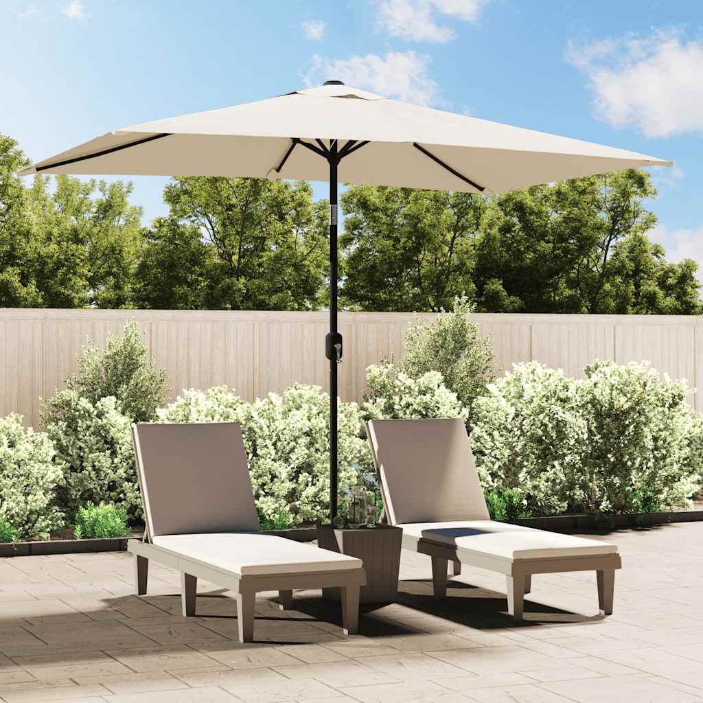 Vidaxl parasol vierhoekig zandwit 200 x 300 cm