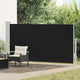 Vidaxl wind- zonnescherm uittrekbaar 160x300 cm zwart