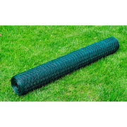 Vidaxl kippengaas 25x0,5 m met pvc coating groen - afbeelding 1