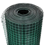 Vidaxl kippengaas 25x1 m gegalvaniseerd staal met pvc-coating groen - afbeelding 3