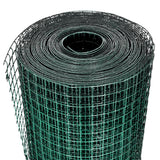 Vidaxl kippengaas 25x1 m gegalvaniseerd staal met pvc-coating groen - afbeelding 3