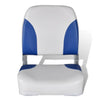 Vidaxl bootstoel met blauw-wit kussen inklapbaar 41x36x48 cm