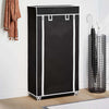 Vidaxl schoenenkast met hoes 58x28x106 stof zwart