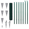 Vidaxl euro hek 10x1,5 m staal groen