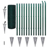 VidaXL Hek 25x1,2 m staal groen