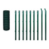 Vidaxl eurohek 10x1,2 m staal groen