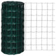 Vidaxl euro hek 25x0,8 m staal groen