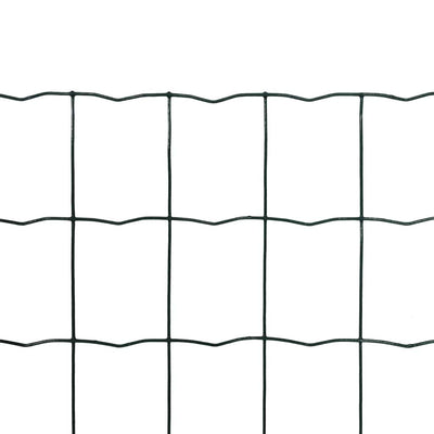 Vidaxl euro hek 10x0,8 m staal groen