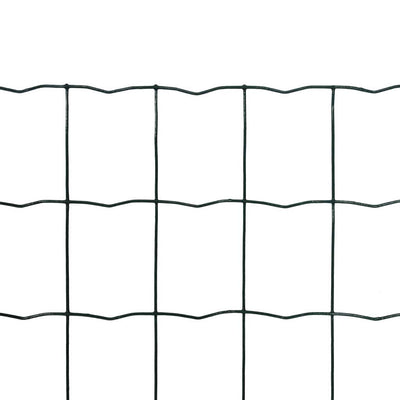 Vidaxl euro hek 10x1,0 m staal groen