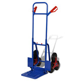 VidaXL Steekwagen inklapbaar met 6 wielen blauw - afbeelding 1